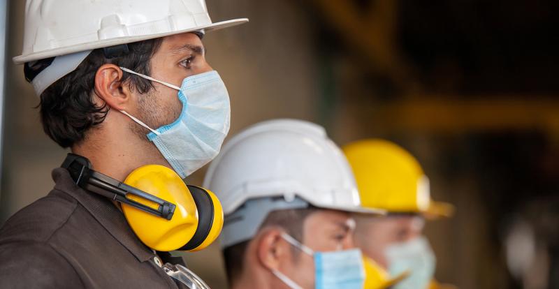 workers in masks