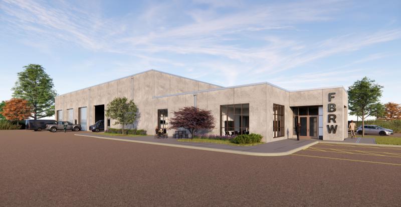 Shop and office building on the Fort Berthold Reservation