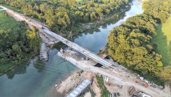 Emergency bridge design following historic flood