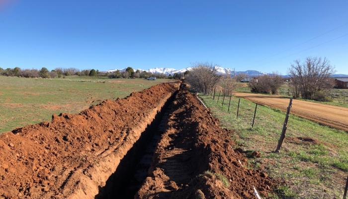 Water system pipeline construction